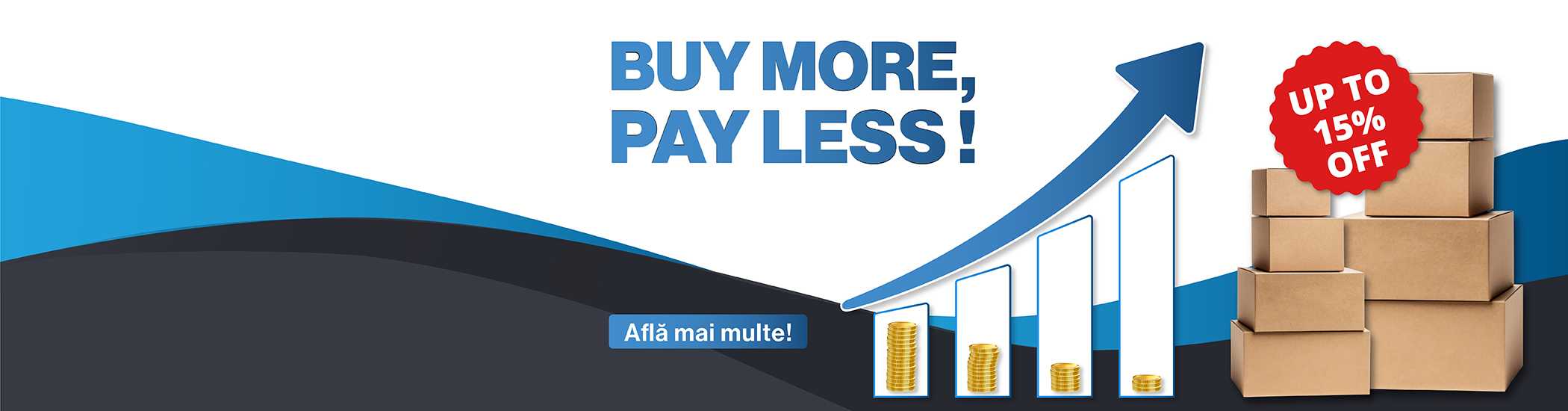 Banner Buy more, pay less