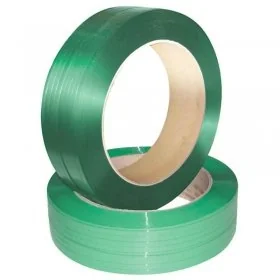 Banda Paletizare PET Lungime 1000 m, Latime 19 mm, Diametru Interior 406 mm, Grosime 1 mm, Rezistenta La Rupere 730 kgf, Culo...
