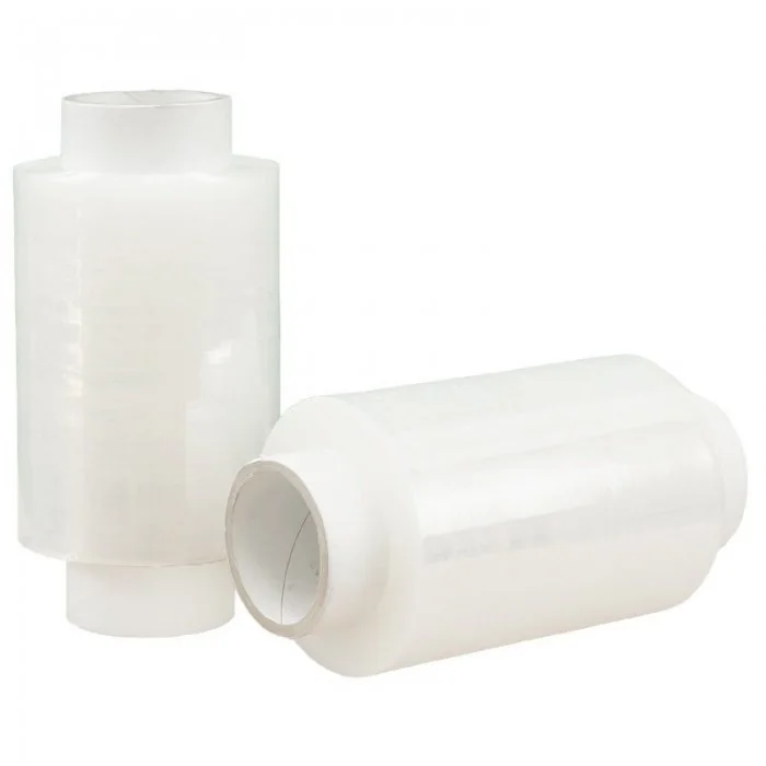 Kit Starter 6 Mini Role Folie Stretch Lungime 150 m, Latime 100 mm, Dispenser DA, 1, Grosime 15 my, Culoare Transparent, Role...