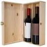 Cutie Din Lemn Pentru 2 Sticle De Vin Lungime 370 mm, Latime 175 mm, Inaltime 71 mm, Capac Cu balamale, Material Lemn, Culoar...