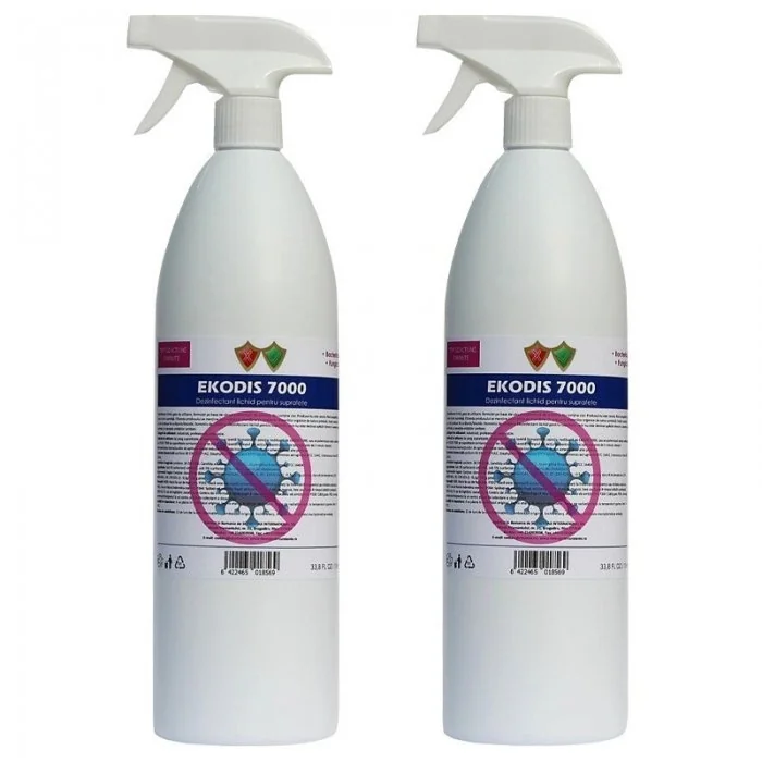 Solutie Dezinfectanta Pentru Suprafete Aspect Lichid, Cantitate 12 buc, Volum Litri 1, Culoare Incolor-Articole Menaj Si Prot...