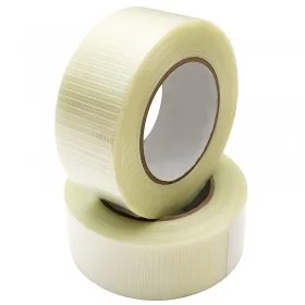 Banda Adeziva Ranforsata Lungime 50 m, Latime 25 mm, Culoare Transparent, Tip Ranforsare Bidirectional-Benzi Adezive Uz Indus...