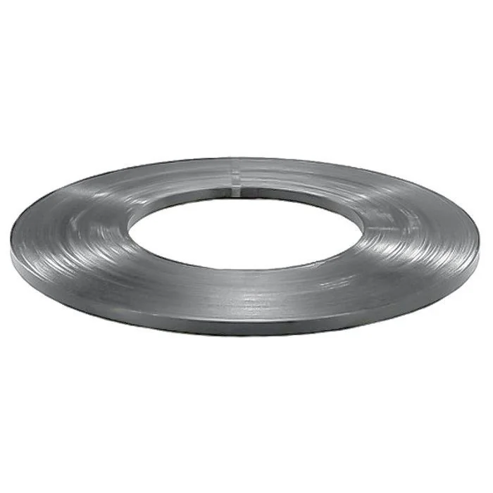 Banda Metalica Lucioasa Pentru Legare Lungime 200 m, Latime 32 mm, Grosime 0.8 mm, Greutate 40 kg, Culoare Gri Lucios-Benzi P...