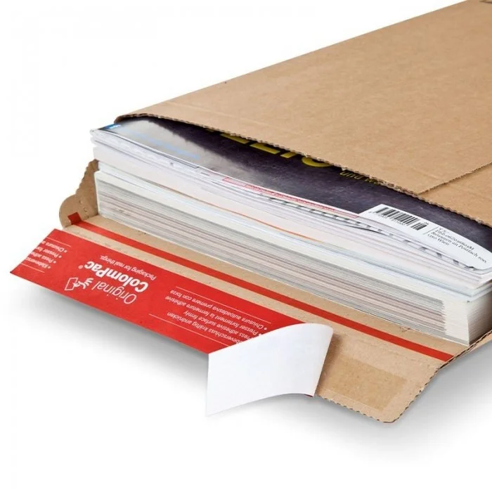 Plicuri Cartonate Cu Autosigilare ColomPac ® Format B5, Dimensiuni 185 x 270 mm, Clapeta 50 mm, Culoare Maro-Plicuri Din Carton