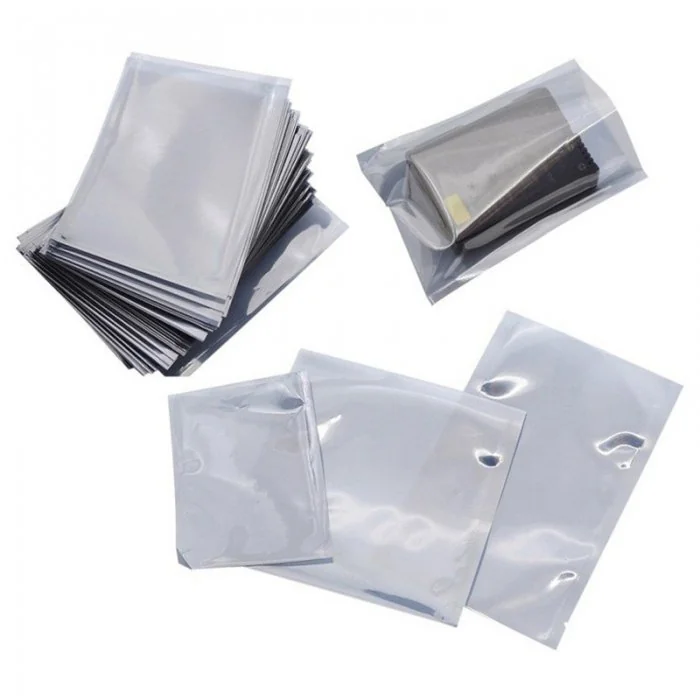 Pungi Antistatice ESD Dimensiuni mm (l x L) 180 x 250, Grosime 80 my, Culoare Transparent, Buc / Pachet 50-Folie Si Pungi Pen...