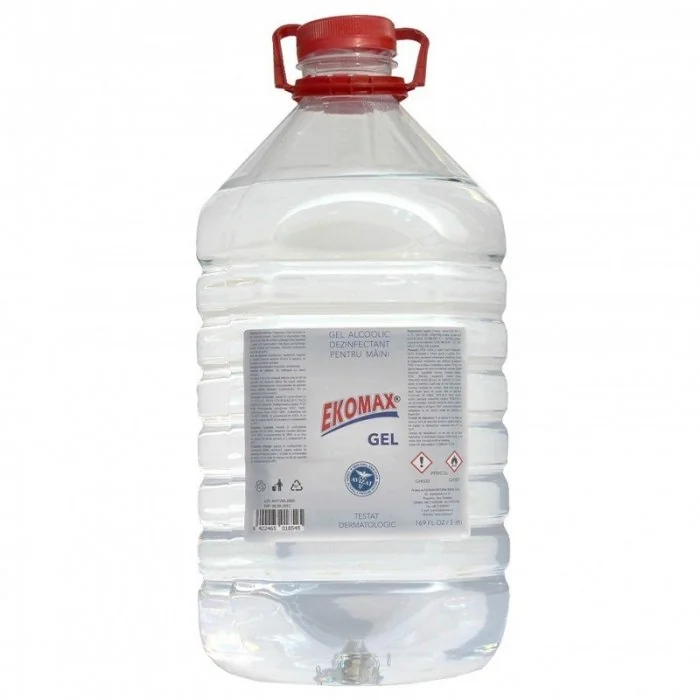 Gel Alcoolic Dezinfectant Pentru Maini Aspect Gel, Cantitate 12 buc, Volum Litri 1, Culoare Transparent-Accesorii Protectia M...