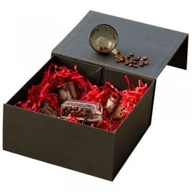 Cutie Pentru Cadouri Cu Inchidere Magnetica Lungime 350 mm, Latime 250 mm, Inaltime 100 mm, Culoare Negru, Tip Carton Mucava,...