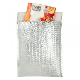 Plic Cu Bule Termoizolant Dimensiuni 250 x 350 mm, Material PET / Folie Bule / PEE, Clapeta 50 mm, Culoare Argintiu-Plicuri I...
