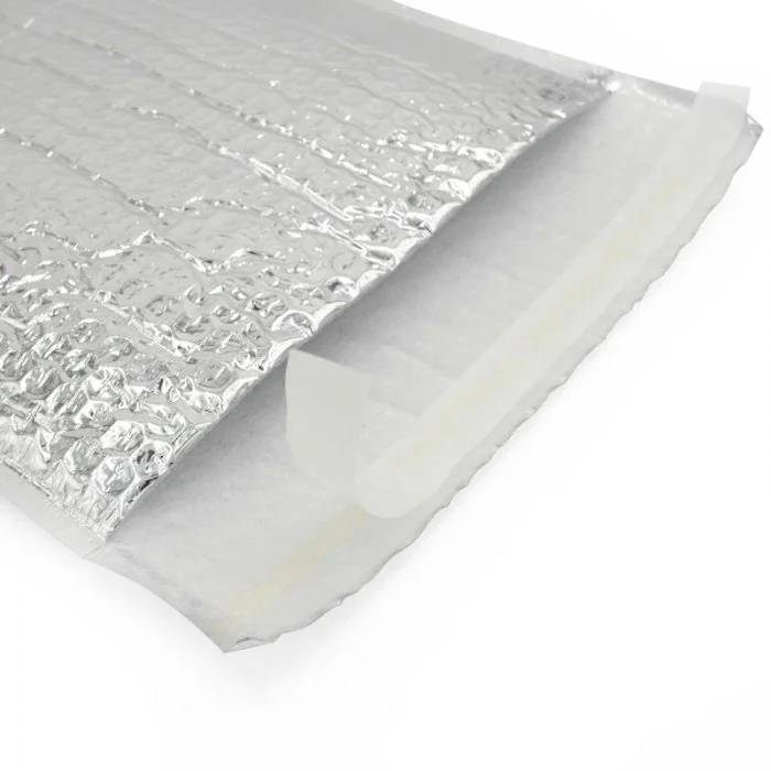 Plic Cu Bule Termoizolant Dimensiuni 550 x 350 mm, Material PET / Folie Bule / PEE, Clapeta 50 mm, Culoare Argintiu-Plicuri I...