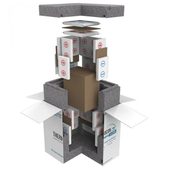 Cutii Termoizolante Pentru Expedieri In Conditii De Temperatura Controlata, Rece +2°C - +8°C Dimensiune Interioara 520 X 385 ...