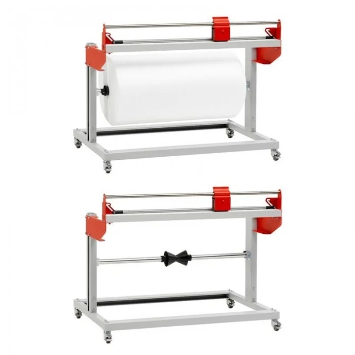 Dispenser Mobil Pentru Ambalare, Suport 1 Rola Diametru maxim role 900 mm, Latime maxima role 1050 mm, Latime dispenser 1350 ...