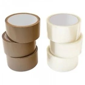 Banda Adeziva Acrilica Lungime 82 m, Adeziv Acrilic, Latime 48 mm, Culoare Maro, Silentios Nu-Benzi Adezive Pentru Ambalare