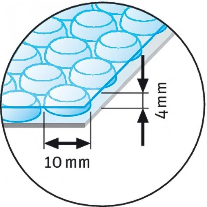 Folie Cu Bule Mici Neagra Latime 200 mm, Lungime 100 m, Straturi 2, Grosime 70 my, Culoare Negru-Folie Cu Bule De Aer Mici