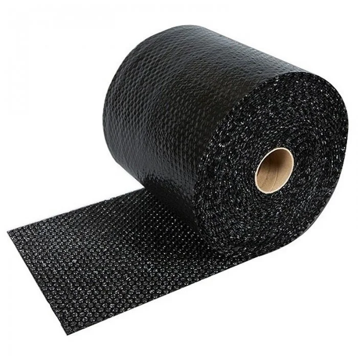 Folie Cu Bule Mici Neagra Latime 400 mm, Lungime 100 m, Straturi 2, Grosime 70 my, Culoare Negru-Folie Cu Bule De Aer Mici
