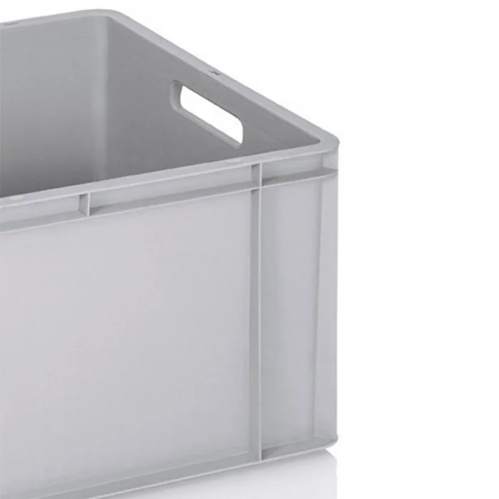 Euro Containere 600 x 400 mm Dimensiuni 600 x 400 x 300 mm, Volum Litri 60, Material PP Reciclat, Greutate 2,3 kg, Culoare Ne...