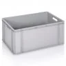 Euro Containere 600 x 400 mm Dimensiuni 600 x 400 x 120 mm, Volum Litri 23, Material PP Virgin, Greutate 1.1 kg, Culoare Gri-...