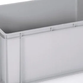 Euro Containere 600 x 400 mm Dimensiuni 600 x 400 x 160 mm, Material PP Virgin, Volum Litri 31, Greutate 1.3 kg, Culoare Gri-...