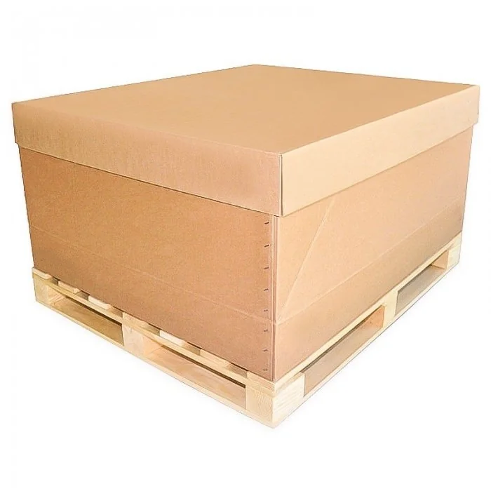 Kit Cutie Pe Palet Din Lemn Lungime 1140 mm, Latime 490 mm, Inaltime 660 mm, Culoare Natur, Tip Carton CO5-Kituri Carton