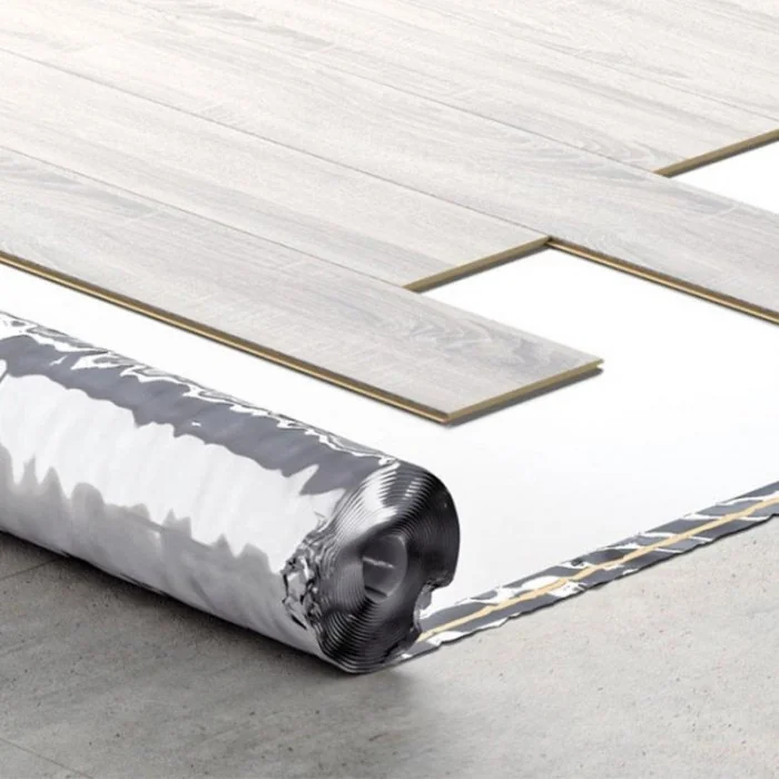 Folie Aluminizata Parchet Lungime 15 m, Latime 1000 mm, Grosime 5 mm, Culoare Negru-Folie Si Placa Polietilena Expandata PEE