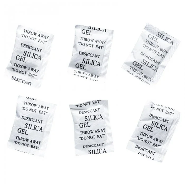 Silica Gel Desicant Dimensiune Sac 200 x 100 mm, Unitati Desicare 8, Greutate Plic 240g kg, Performanta Absorbtie Vapori 48 g...