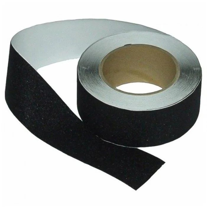 Banda Antiderapanta Reutilizabila Lungime 18.3 m, Latime 100 mm, Culoare Negru / Galben, Buc / Pachet 10-Benzi Adezive Antial...