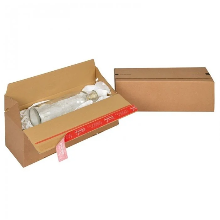 Cutii Carton Euro Cu Autosigilare ColomPac ® Lungime 294 mm, Latime 194 mm, Inaltime 187 mm, Culoare Maro, Tip Carton CO3-Cut...