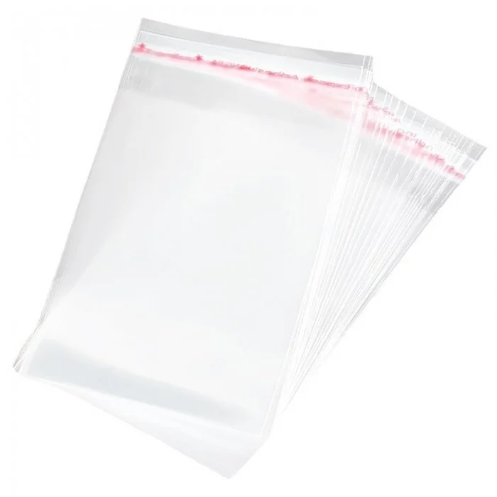 Pungi Cu Clapeta Adeziva Latime 80 mm, Inaltime 120 mm, Pliu NU mm, Grosime 40 my, Clapeta 40 mm, Culoare Transparent, Buc / ...