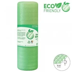 Folie Cu Bule Mici Eco Friendly Latime 800 mm, Lungime 100 m, Straturi 2, Grosime 40 my, Culoare Verde-Folie Cu Bule De Aer Mici