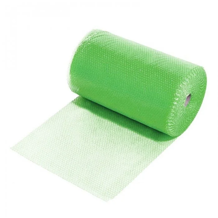 Folie Cu Bule Mici Eco Friendly Latime 300 mm, Lungime 100 m, Straturi 2, Grosime 60 my, Culoare Verde-Folie Cu Bule De Aer Mici