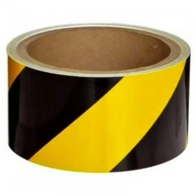 Banda Delimitare Reflectorizanta Lungime 10 m, Latime 25 mm, Culoare Rosu, Buc / Pachet 10-Benzi Adezive Pentru Marcare