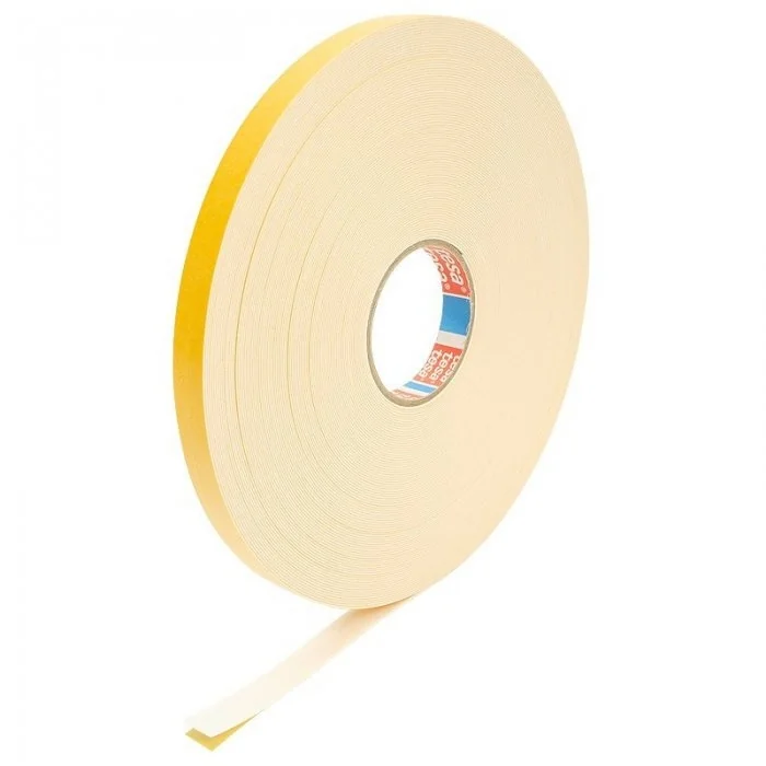 Banda Buretoasa Dublu Adeziva Lungime 10 m, Latime 25 mm, Material Poliester, Culoare Rosu-Benzi Dublu Adezive