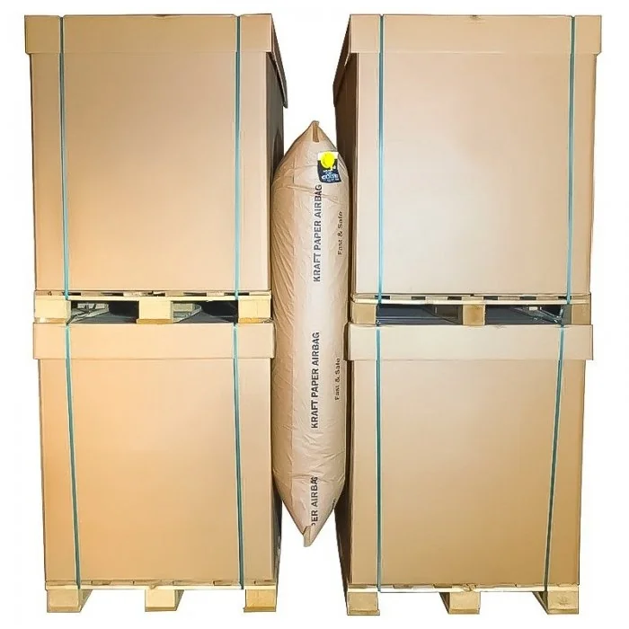 Saci Gonflabili Din Hartie Kraft Lungime 900 mm, Latime 600 mm, Straturi 4, Material Hartie Kraft, Culoare Natur, Buc / Pache...