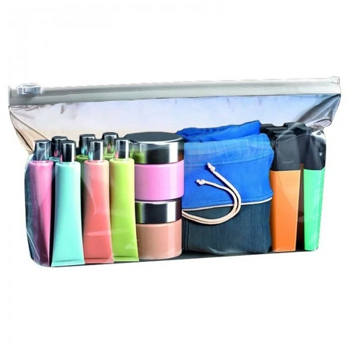 Pungi Cu Inchidere Tip Slider Lungime 320 mm, Latime 240 mm, Grosime 75 my, Pliu Inferior - mm, Culoare Transparent, Buc / Pa...