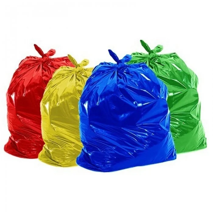 Saci Menajeri Din Polietilena Tip Sac Gros, Litri 30, Grosime 20 my, Dimensiuni 500x600 mm, Culoare Alb, Saci/Rola 20-Pungi S...