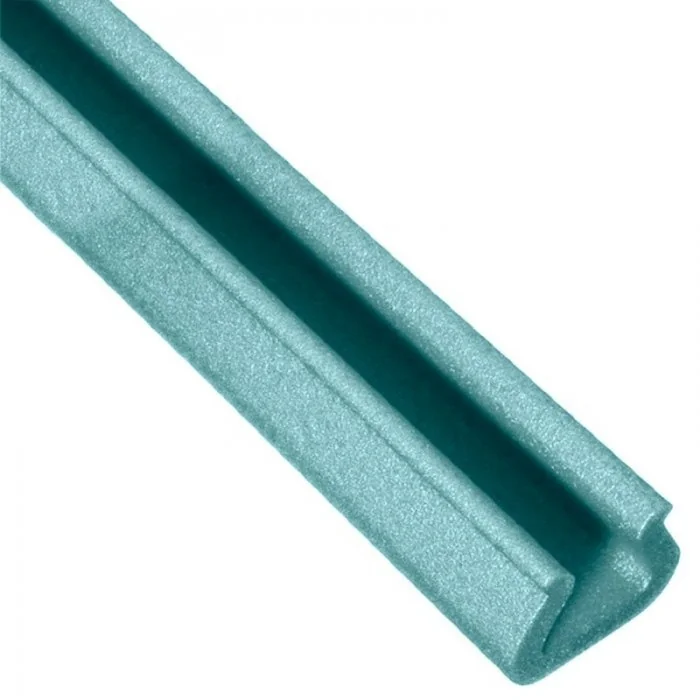 Profil Din Spuma PEE, U Tulip Lungime 1000 mm, Dimensiuni A-B-C-D 57 x 14 x 30 x 60 mm, Culoare Verde, Metri / Pachet 25-Poli...