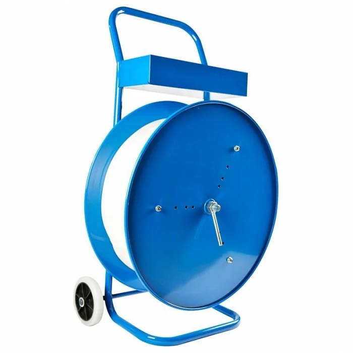 Carucior Banda PP, PET Utilizare Manuala, Dimensiuni 950 x 600 x 300 mm, Material Metal-Folie Stretch, Legare Si Paletizare