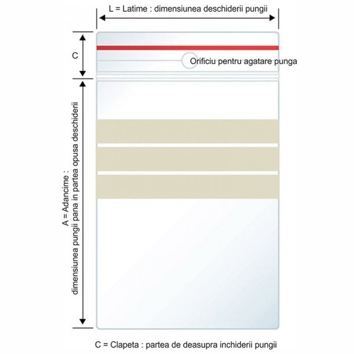 Pungi Plastic Fermoar Si Benzi De Scriere-Pungi Cu Inchidere Zip Sau Slider