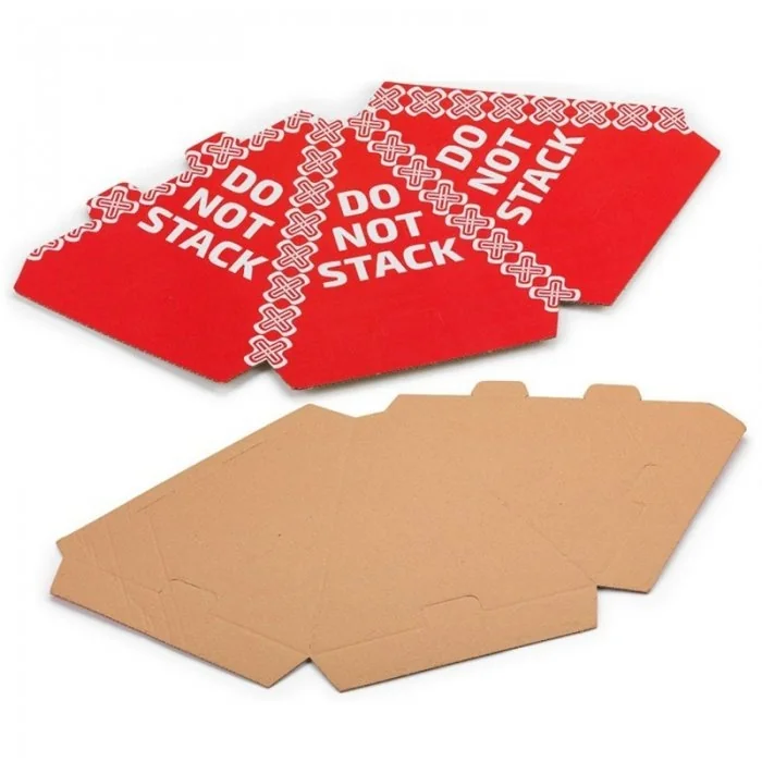 Conuri Protectie Lungime 300 mm, Latime 300 mm, Inaltime 320 mm, Material Carton Ondulat, Culoare Rosu / Alb, Buc / Pachet 25...