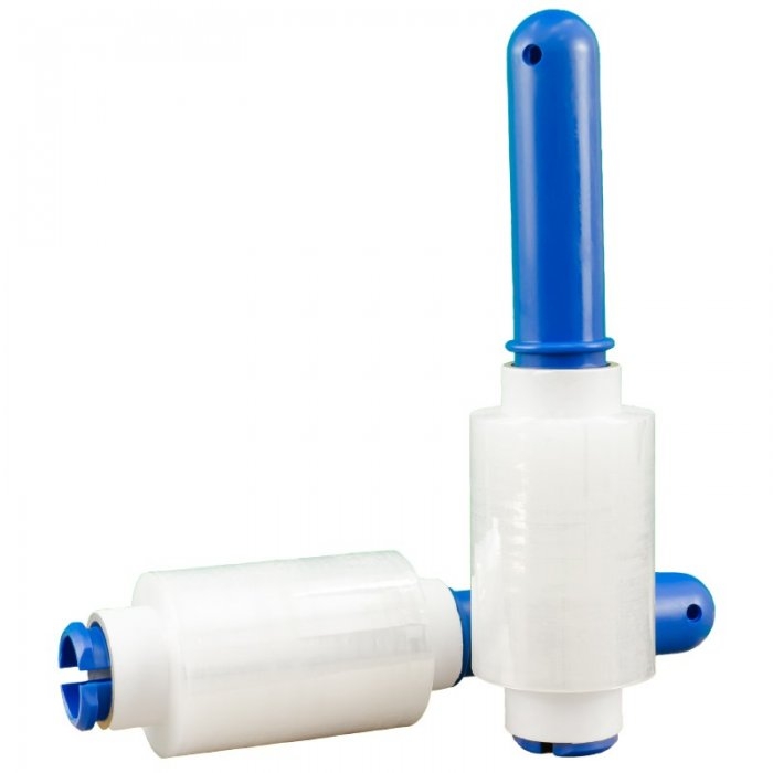 Kit Starter 3 Mini Role Folie Stretch Lungime 150 m, Latime 100 mm, Dispenser DA, 1, Grosime 15 my, Culoare Transparent, Role...