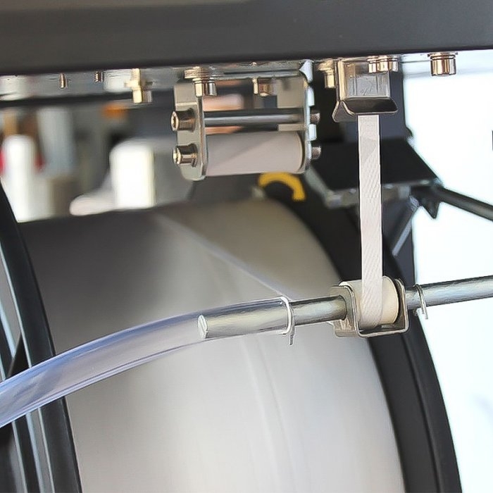 Masina Semiautomata De Legat Banda PP Grosime Banda 0.45 - 0.65 mm, Banda PP 9-12 mm, Dimensiune Min Cutie (mm) 80 (L) x 80 (...