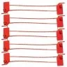 Sigilii De Securitate Lungime 155 mm, Dimensiuni 35x20 mm, Forta de Rupere 15 Kg, Culoare Rosu, Buc / Pachet 5-Accesorii Depozit