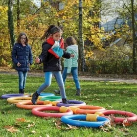 Conector Spuma 2 Gauri Lungime 140 mm, Diametru 62 mm, Grosime 19 mm, Conector 2 Orificii, Culoare Galben-Sport Si Agrement