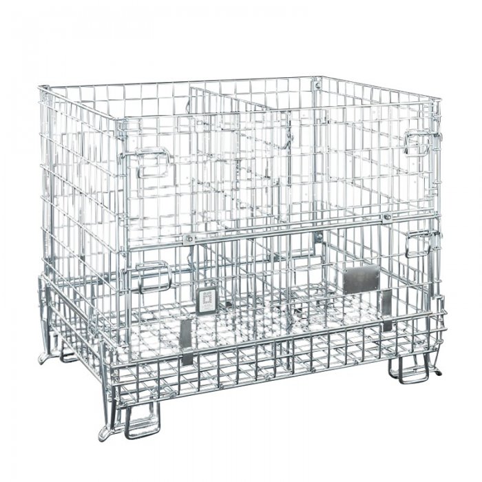 Boxpaleti Metalici Cu Picioare 1200 x 800 x 1000 mm Lungime 1200 mm, Latime 800 mm, Inaltime 1000 mm, Greutate 54 kg, Stivuib...