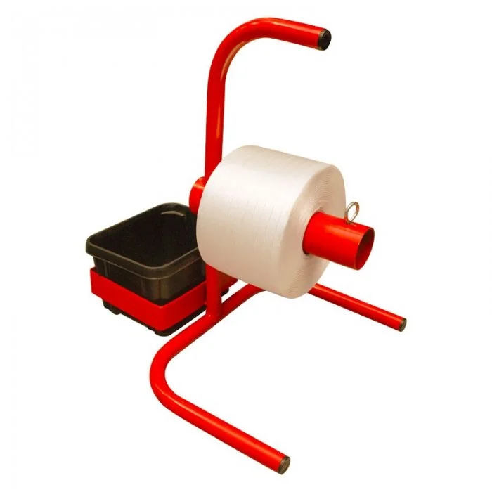 Carucior Banda PES Utilizare Manuala, Material Metal, Culoare Rosu-Folie Stretch, Legare Si Paletizare