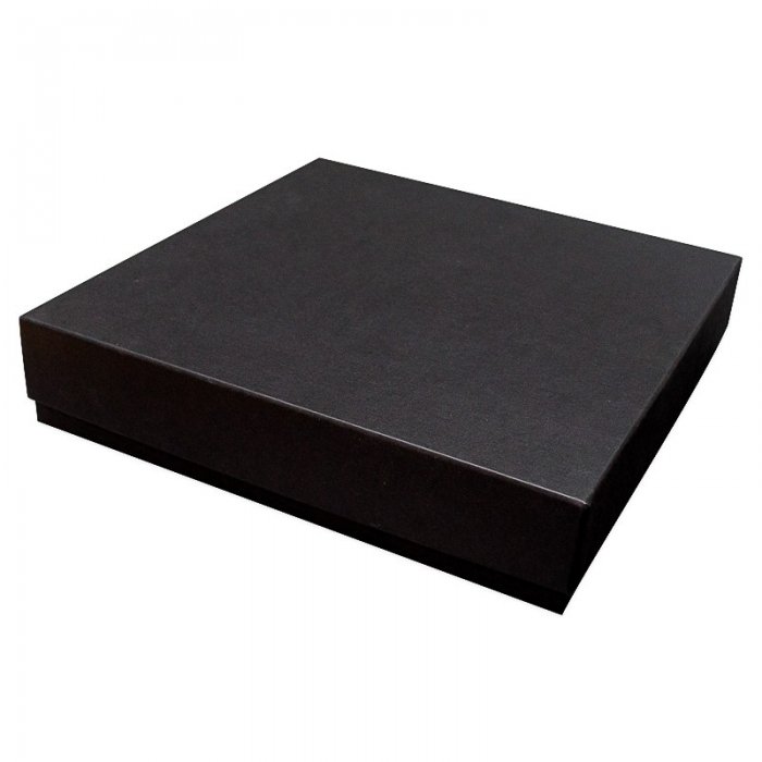 Cutie Pentru Cadouri, Mucava, Premium, 317 x 317 x 50 mm Lungime 317 mm, Latime 317 mm, Inaltime 50 mm, Culoare Negru, Tip Ca...