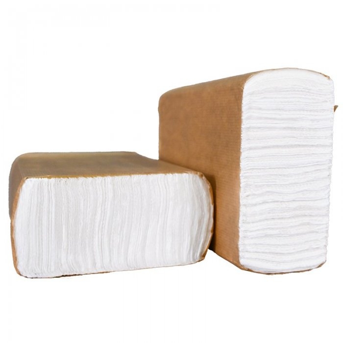 Prosop Hartie Pliat, Alb, V-Fold, 12 buc/pachet Lungime 230 mm, Latime 210 mm, Straturi 2, Material Celuloza, Numar Foi Pe Bu...