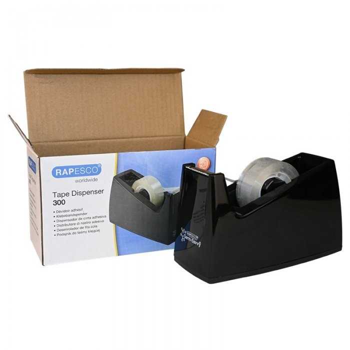 Dispenser cu Nisip pentru Banda Adeziva Rapesco, 19 mm x 33 m, Negru Latime Banda 19 mm, Utilizare Manuala, Lungimea maxima a...