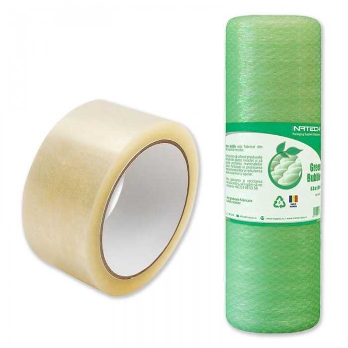 Pachet Folie Cu Bule 1 x 25 m, 40 my + Banda Adeziva Acrilica-Pachete PROMO