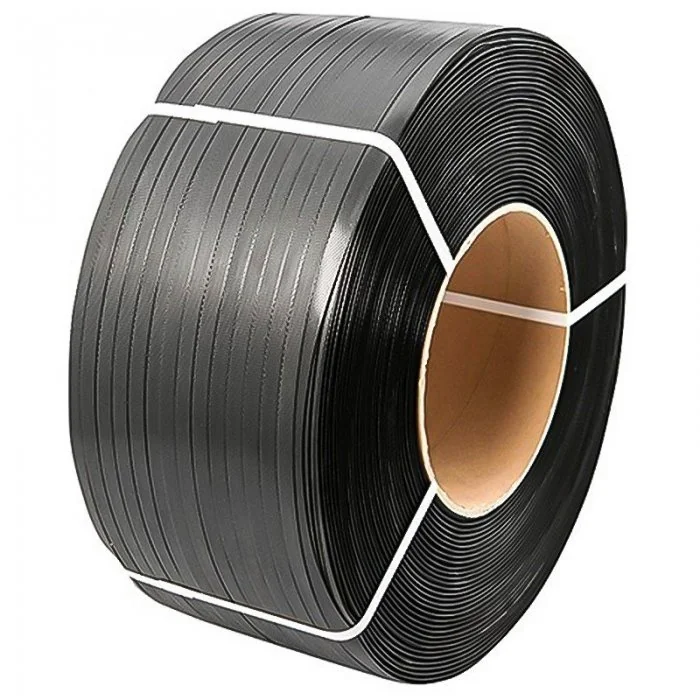 Banda Paletizare PP Lungime 1600 m, Latime 16 mm, Grosime 0.70 mm, Utilizare Semiautomata, Culoare Negru, Diametru Tub 200 mm...